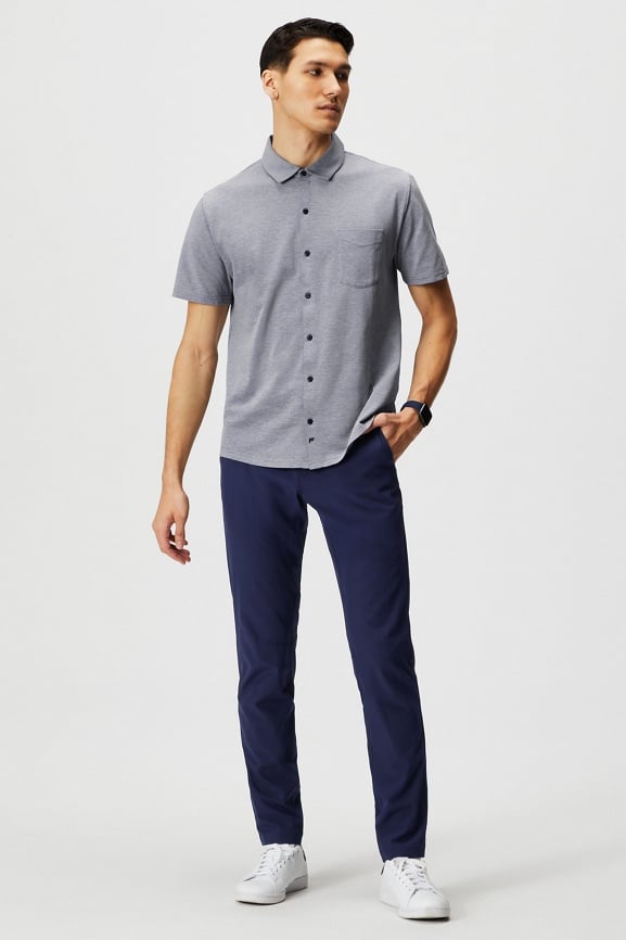 The Dash Short Sleeve Button Up - Fabletics