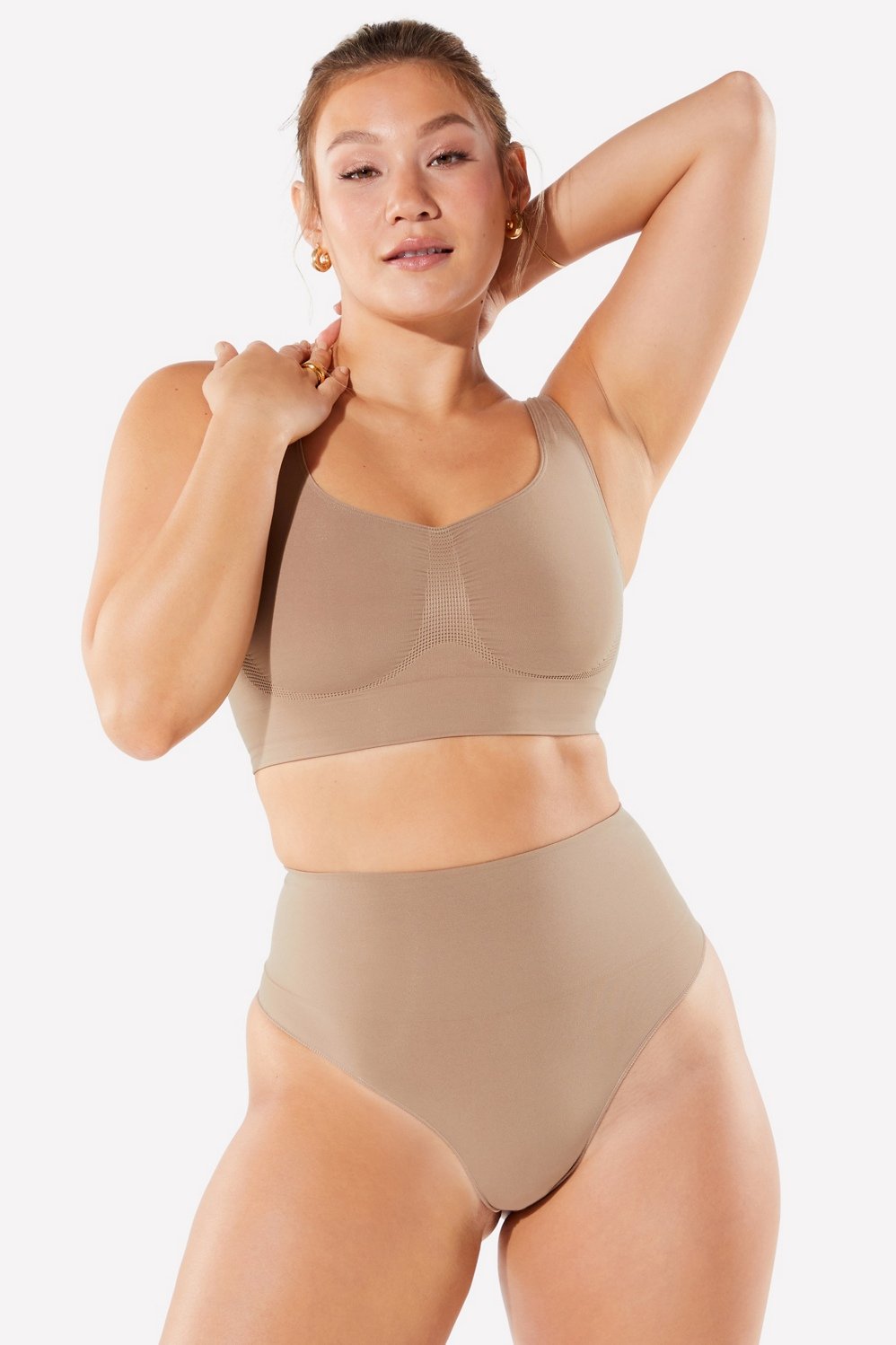 Nearly Naked Shaping High Waist Thong - - Fabletics Canada