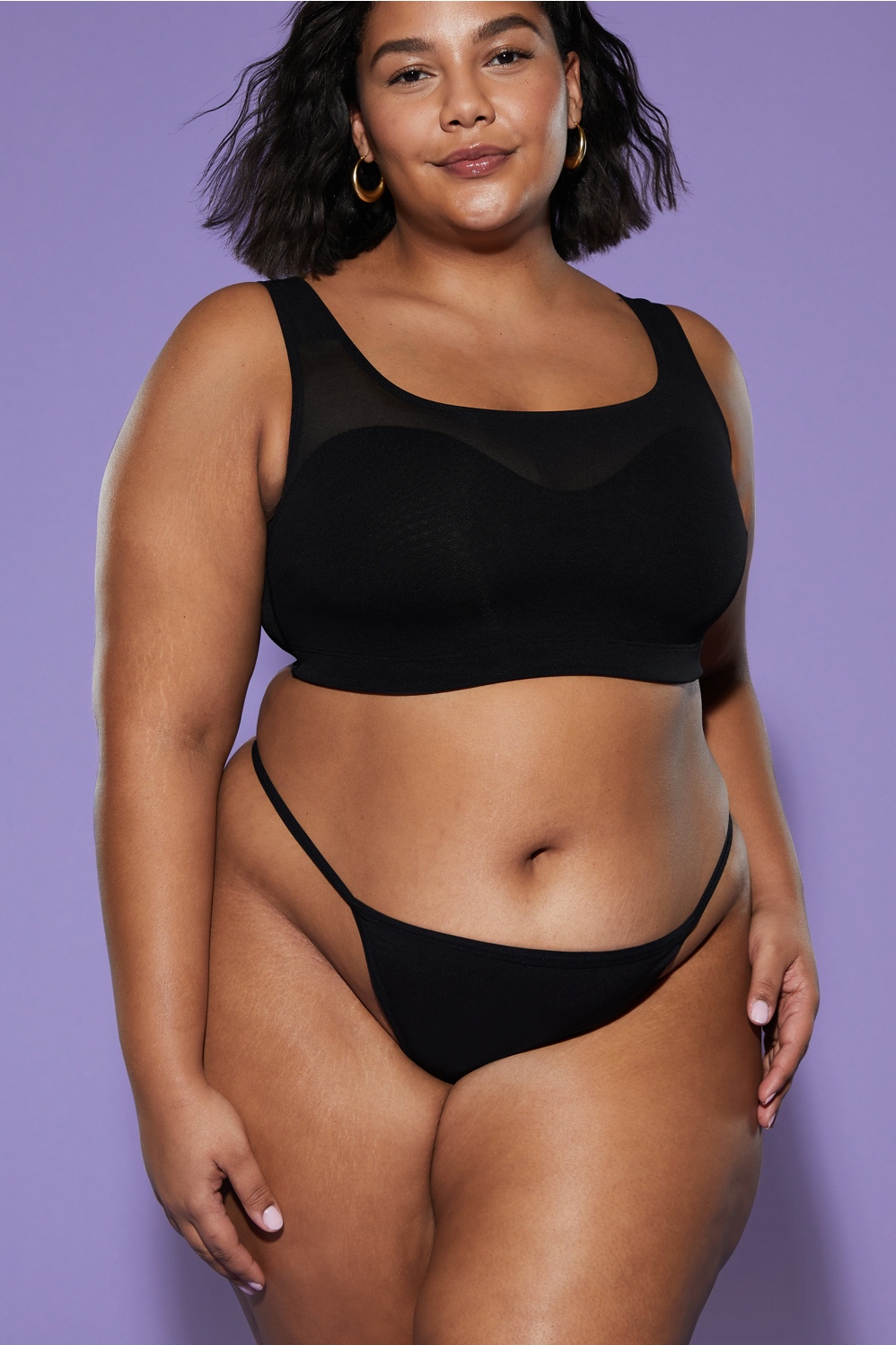 Fabletics Mesh Me G-String Womens plus Size