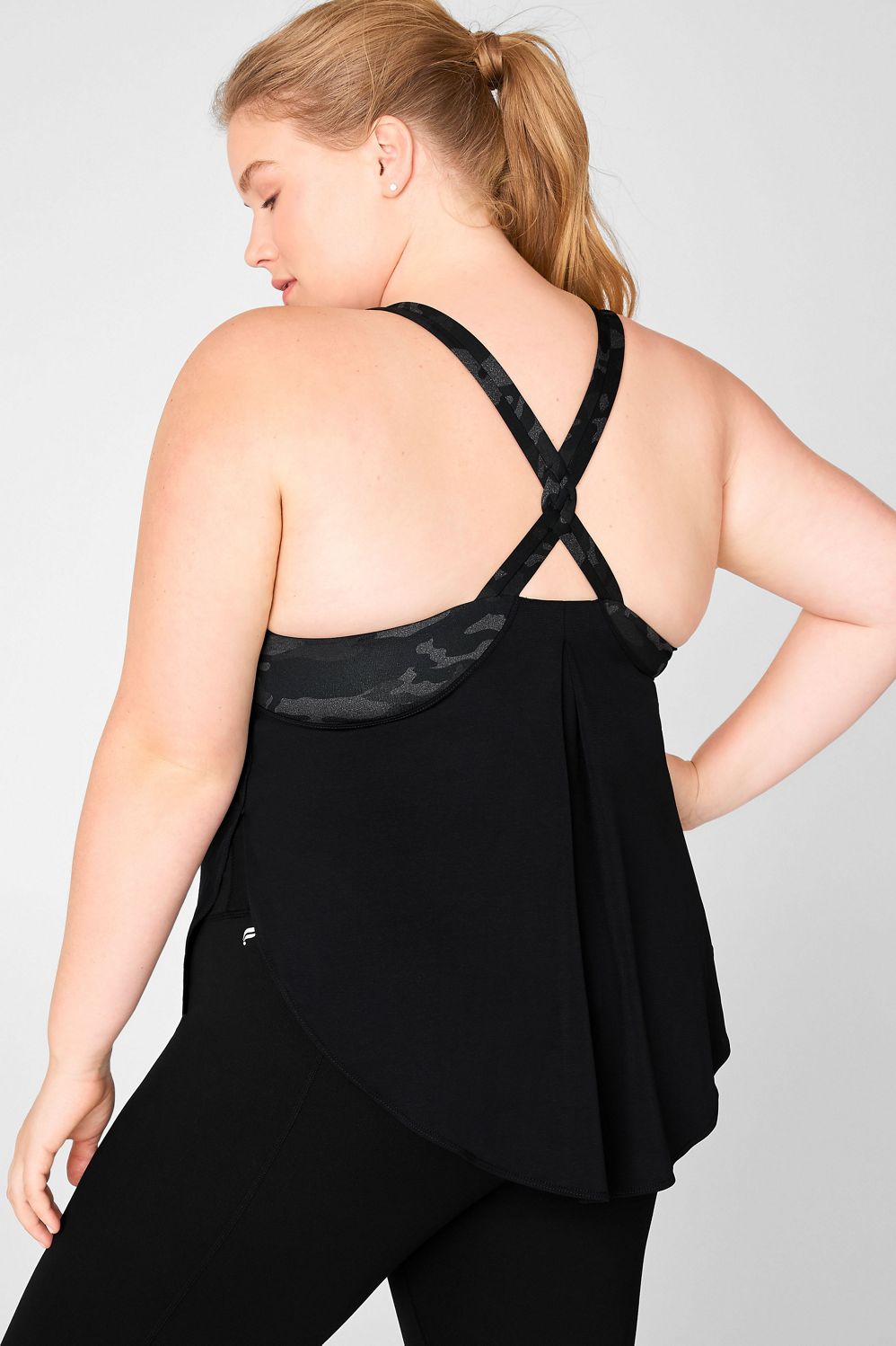 Giselle Powertouch Light Built-In Bra Swing Tank Top - {brand}