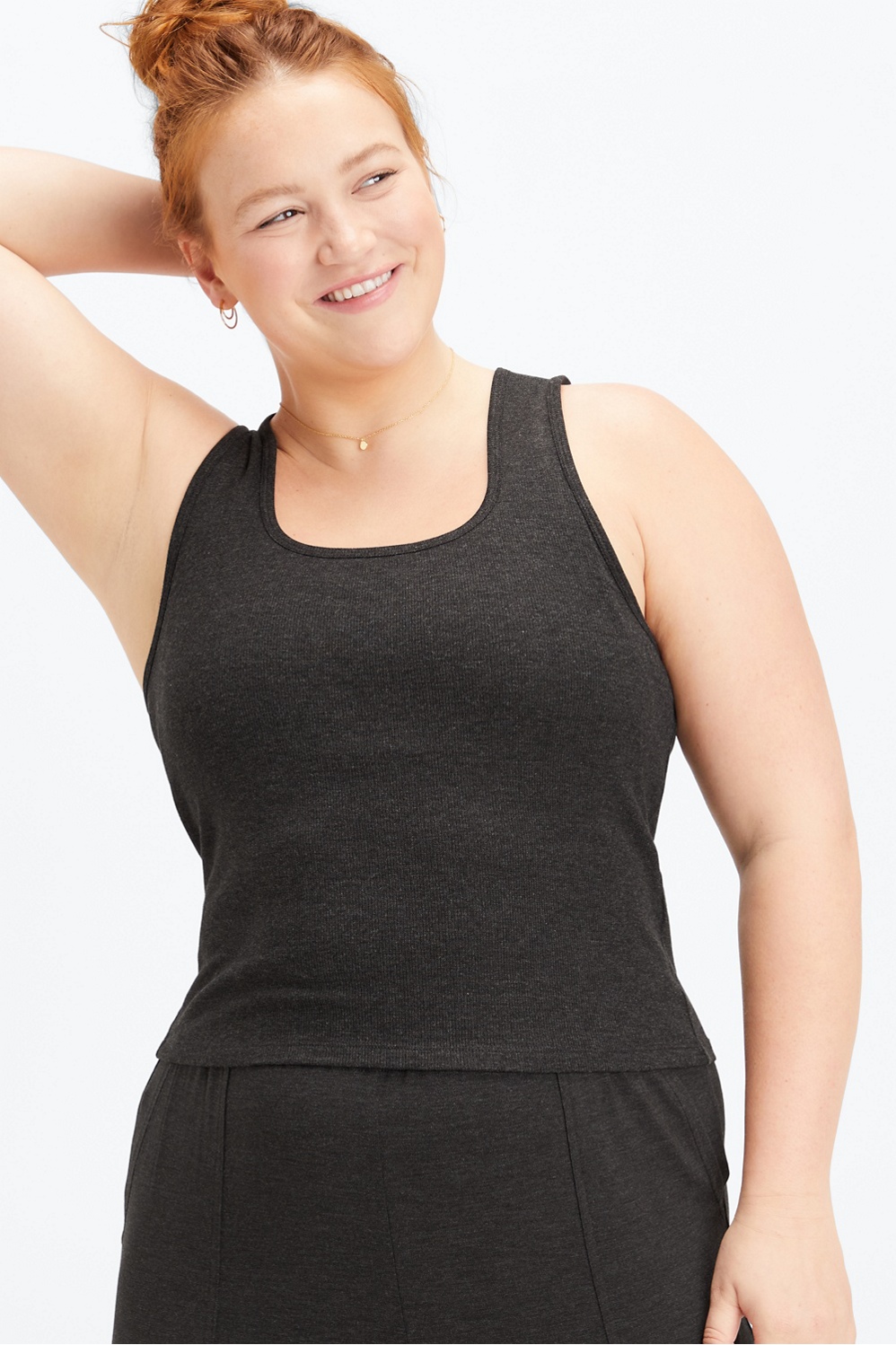 Fabletics RestoreKnit Ribbed Tank Womens plus Size