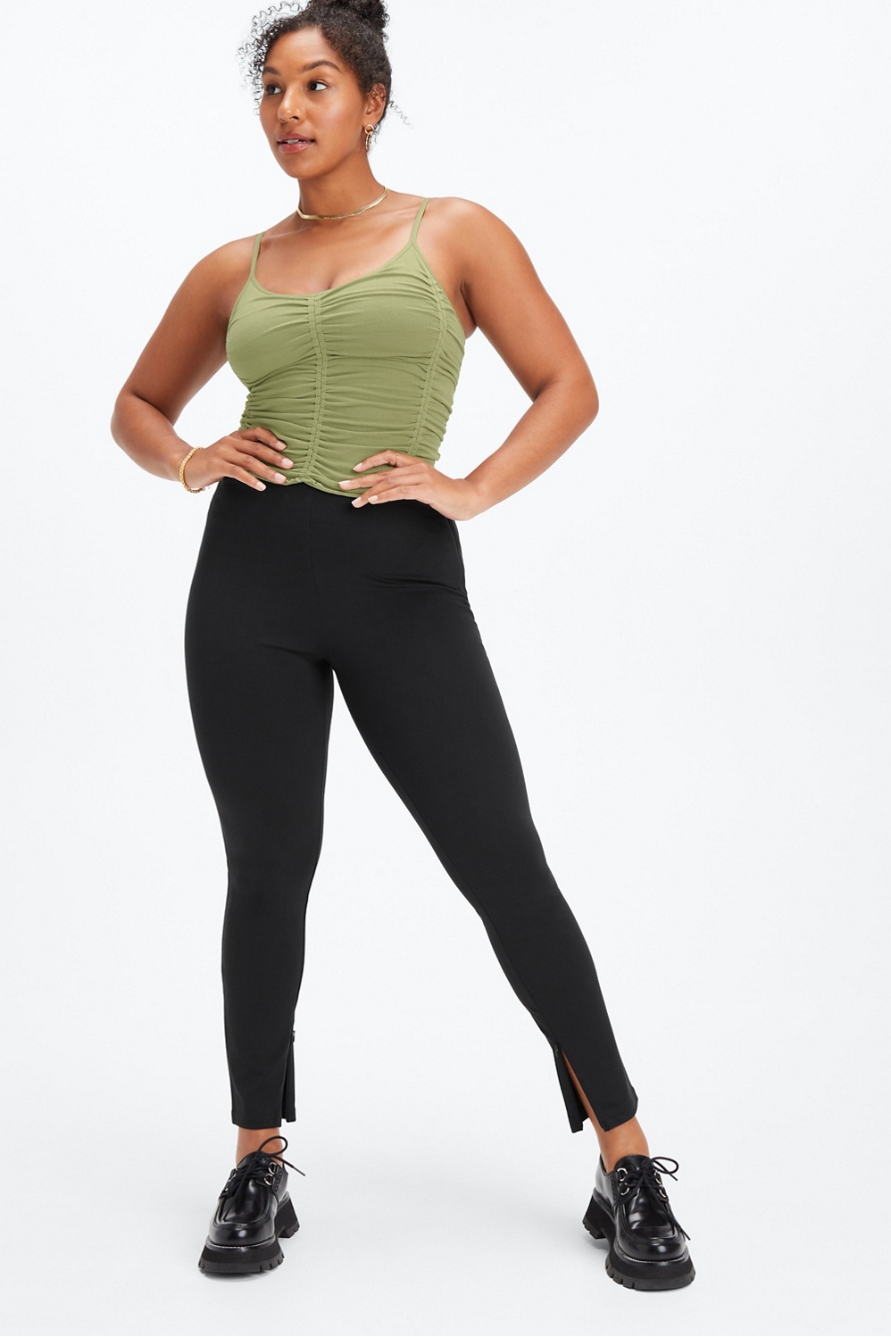 Fabletics seamless ruched tank