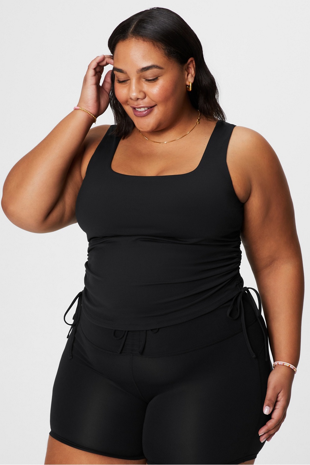 Fabletics Kathie Seamless Ruched Tank - Flattering and Comfortable