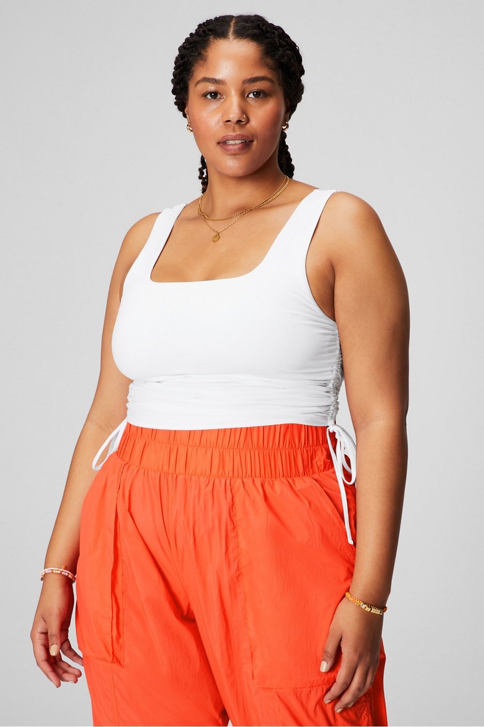 Fabletics Kathie Seamless Ruched Tank - Flattering and Comfortable