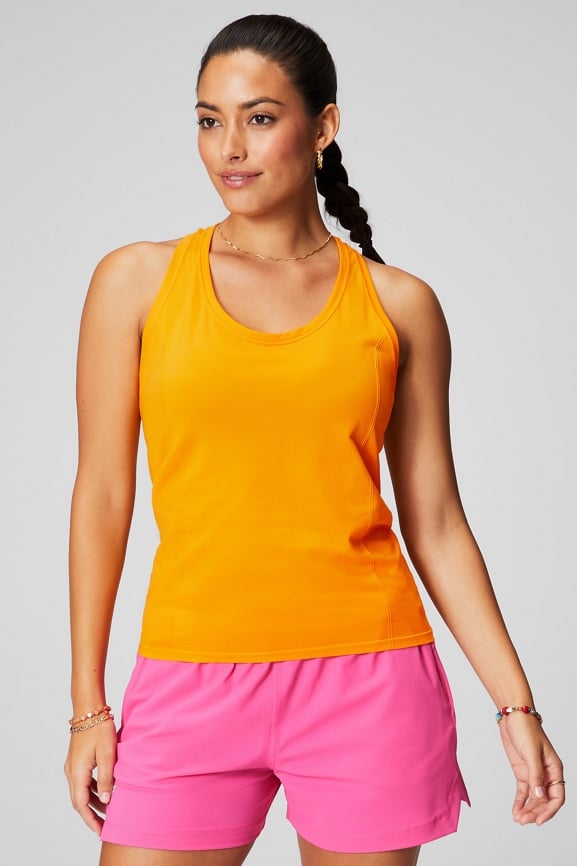 Neon yellow 2025 racerback tank top