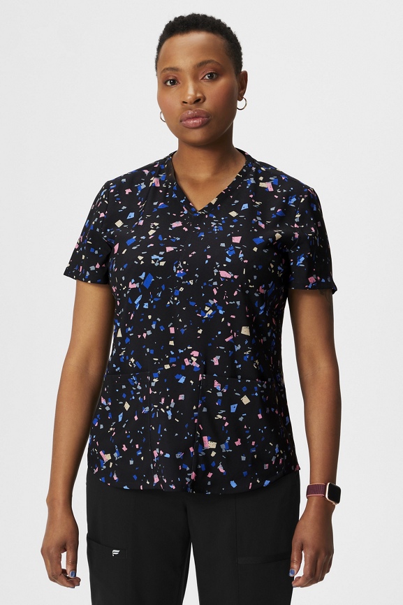 Floral on sale scrub tops