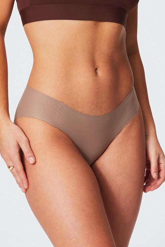No Show Underwear for Women Seamless High Cut Briefs Mid-waist
