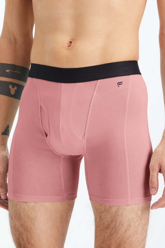 Pink Bengal Stripe Cotton Boxer Shorts