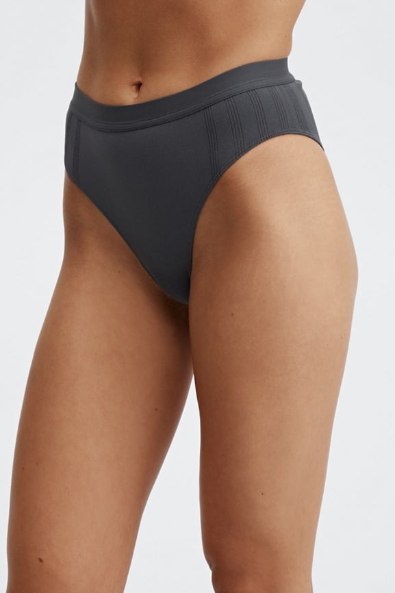 High-Waisted Cotton Spandex Panty - Fabletics Canada