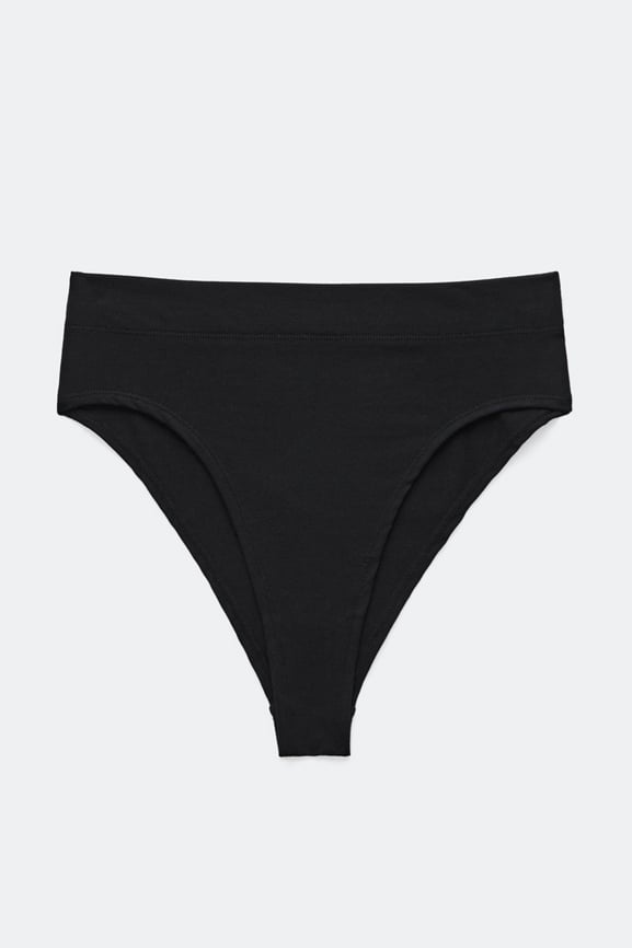High-Waisted Cotton Spandex Panty - Fabletics Canada