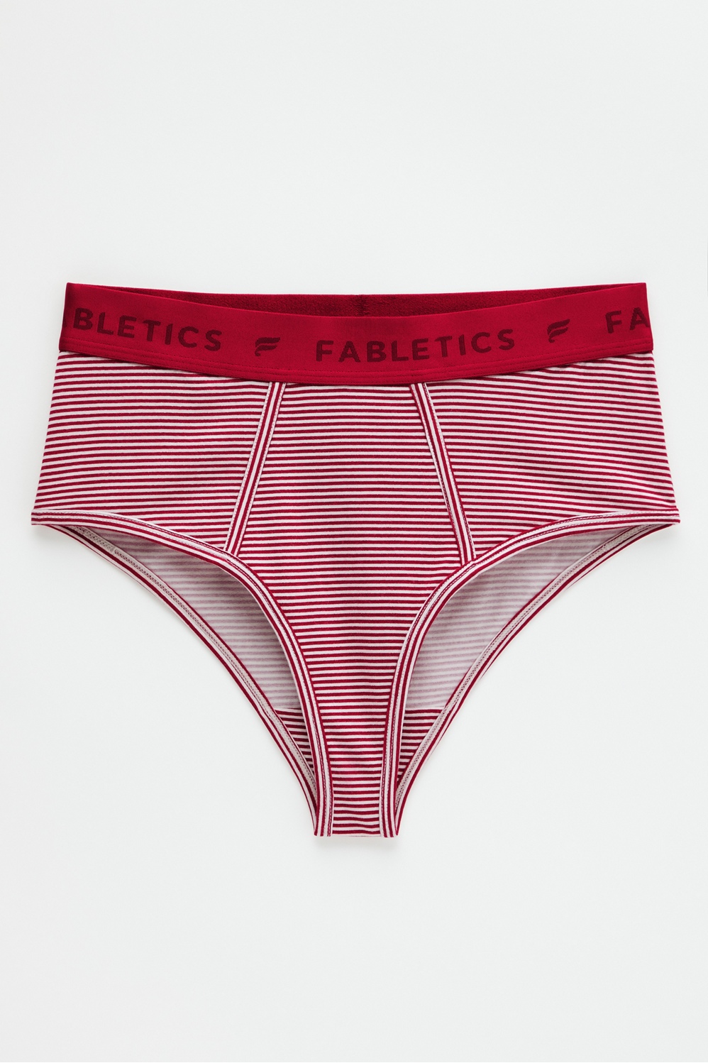 brandy melville red/white striped johanna hipster brief Underwear